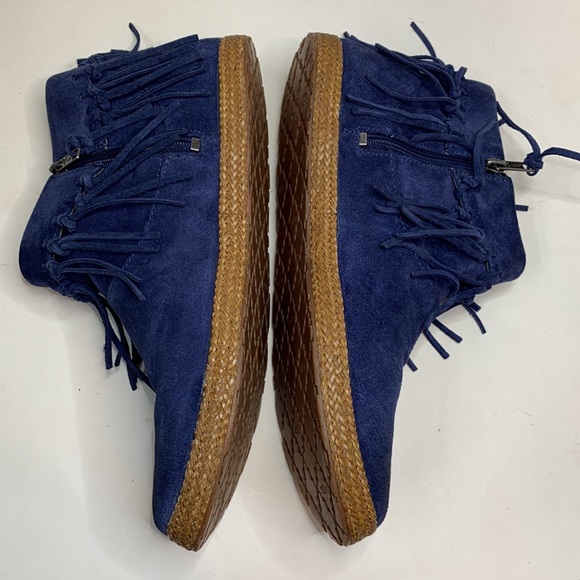 UGG Blue Fringe Ankle Boots - Picture 4 of 13